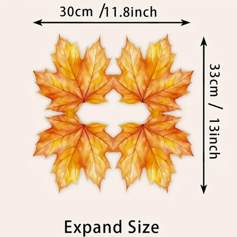 Autumn Maple Shaped Leaves Paper Napkins Party Decor - 20pcs